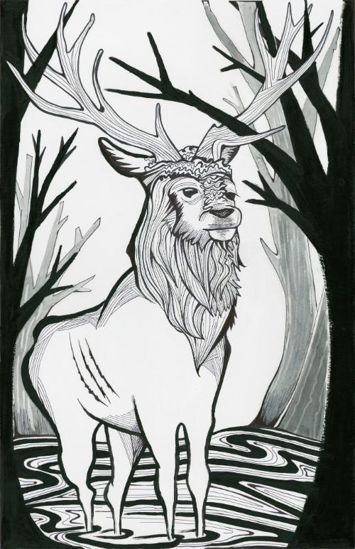 The Stag at the Pool
