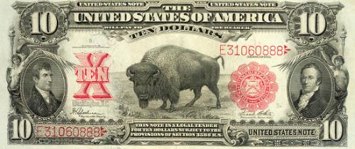 Lewis and Clark Ten Dollar Note