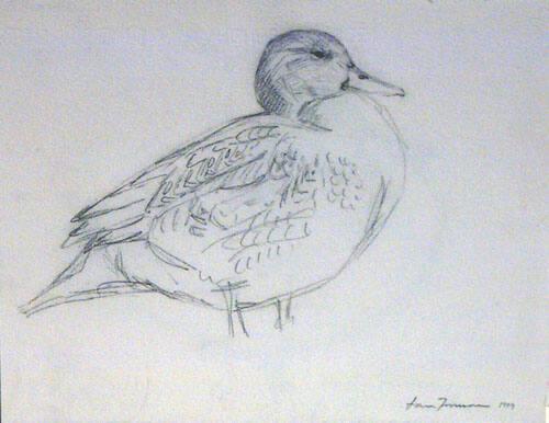 Sketch for the painting Rest After a Long Flight