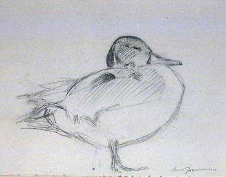 Sketch for the painting Rest After a Long Flight