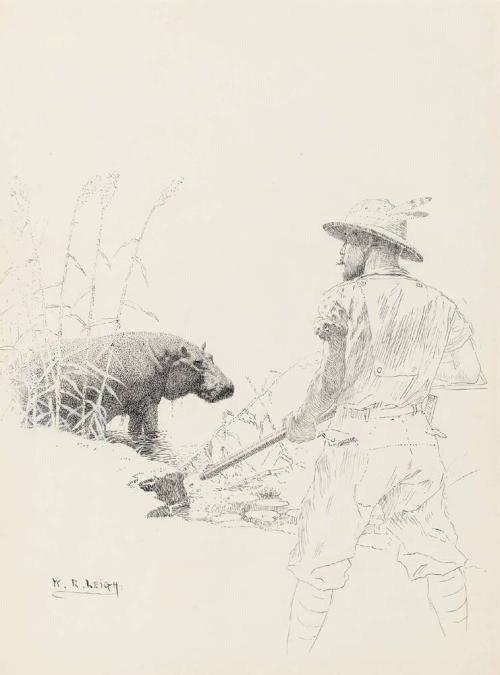 Author and Hippopotamus