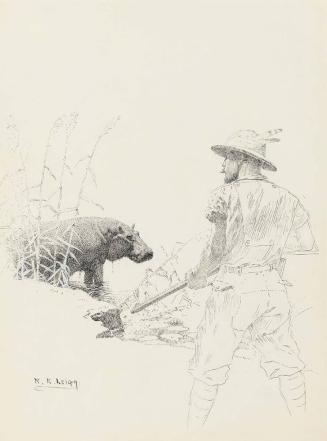 Author and Hippopotamus