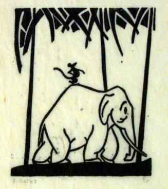 Elephant with Monkey on Back