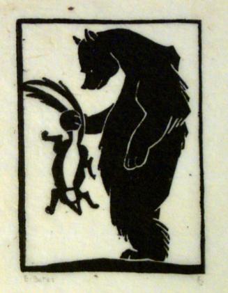 Bear Holding Skunk