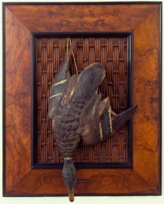 Mallard Against a Woven Basket