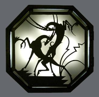Fighting Gazelles Light Fixture