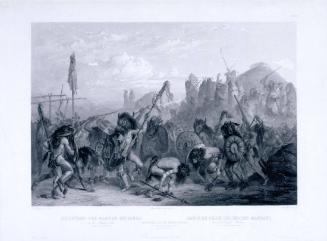 Bison Dance of the Mandan Indians, in front of their Medicine Lodge