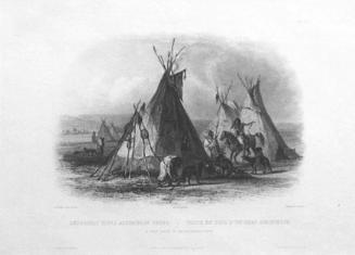 A Skin lodge of an Assiniboin Chief