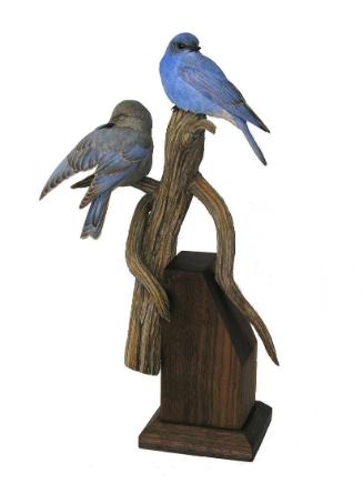 Blue Birds at Rest