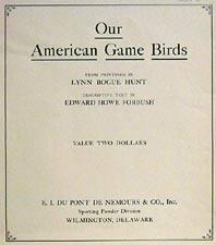Our American Game Birds