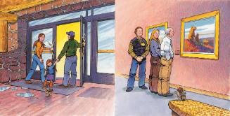 Original Illustration for Jackson Hole's Carl Discovers Wildlife Art
