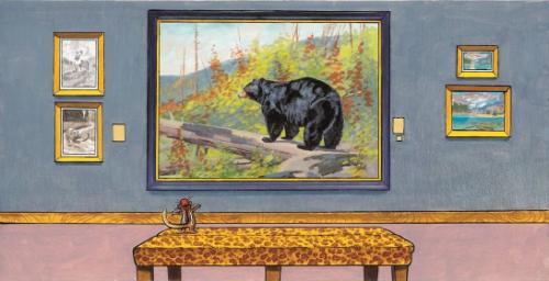 Original Illustration for Jackson Hole's Carl Discovers Wildlife Art