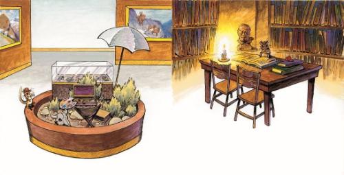 Original Illustration for Jackson Hole's Carl Discovers Wildlife Art
