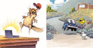 Original Illustration for Jackson Hole's Carl Discovers Wildlife Art