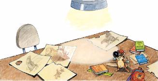 Original Illustration for Carl and the Mysterious Nibbler