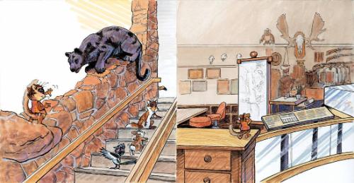 Original Illustration for Carl and the Mysterious Nibbler