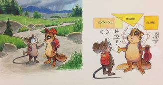 Storyboard for "Carl Discovers Math in Art"