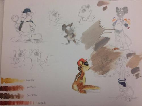 Color Study for Carl Books