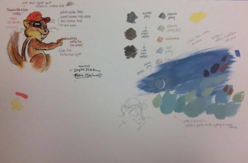 Color Study for Carl Books