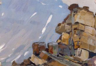 Landscape Sketch, Pack Train