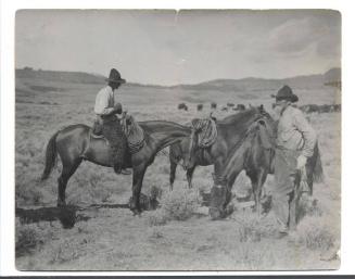 Slim Tennison and Abner Luman on the range