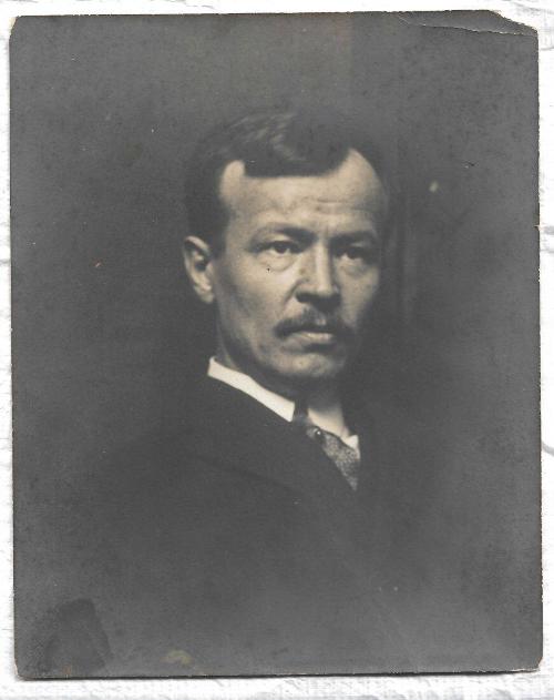 B&W photo of Rungius