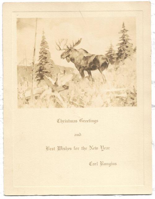 Christmas Card - Moose