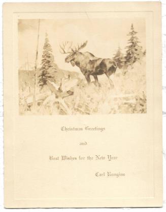 Christmas Card - Moose