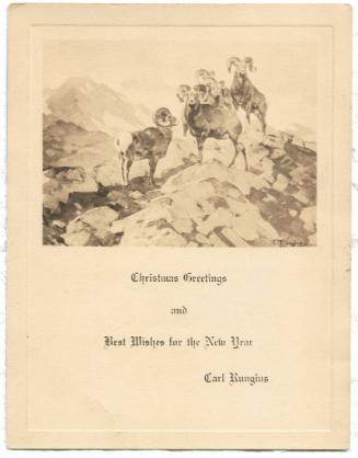 Christmas Card - Big horn sheep