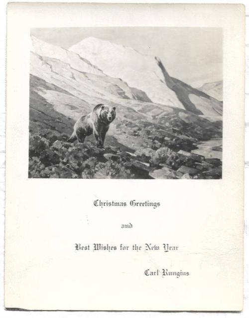 Christmas Card - Bear