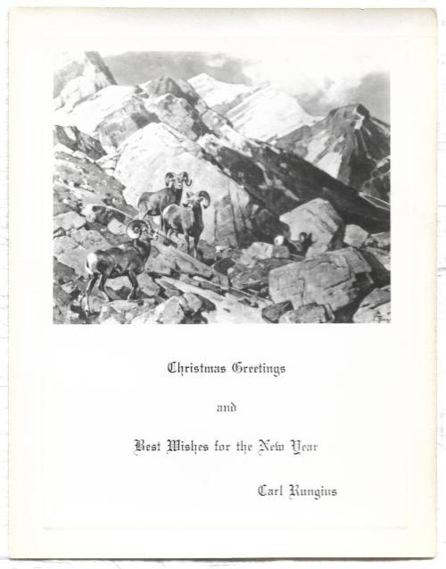Christmas Card-Big horn sheep