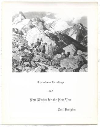 Christmas Card-Big horn sheep