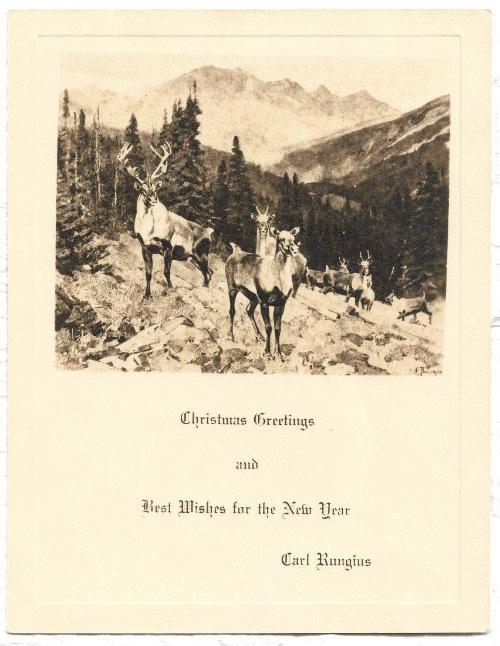 Christmas Card- Caribou