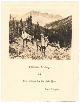 Christmas Card- Caribou