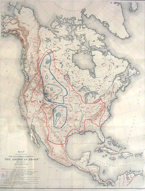 Map Illustrating Bison Removal