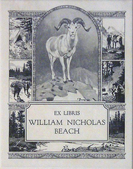 Bookplate: Ex Libris William Nicholas Beach