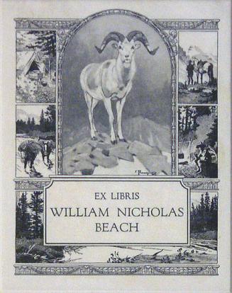 Bookplate: Ex Libris William Nicholas Beach