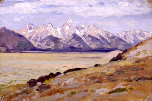 Study of Grand Tetons, Wyoming